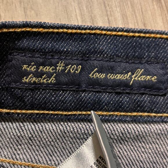 7 For All Mankind Anniversary Nic Nac 109 Stretch Low-Rise Stretch Flare - 32 - Picture 4 of 13